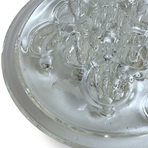 Vintage Glass Floral Frog Clear 3.5" for Flower Arranging 11 Hole Sections - Picture 3 of 5